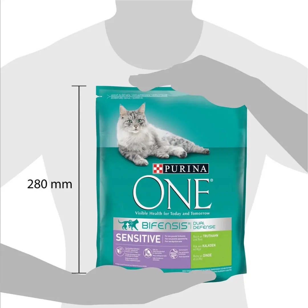 Purina One Sensitive Kalkoen & Rijst Kattenvoer 3,2kg