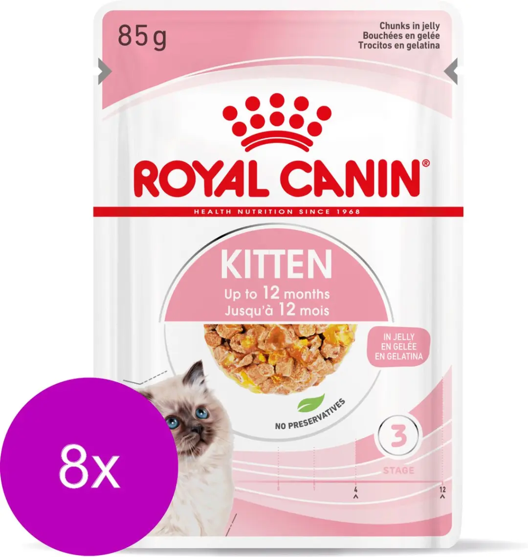 Royal Canin Kitten In Jelly Kattenvoer 8x12x85g