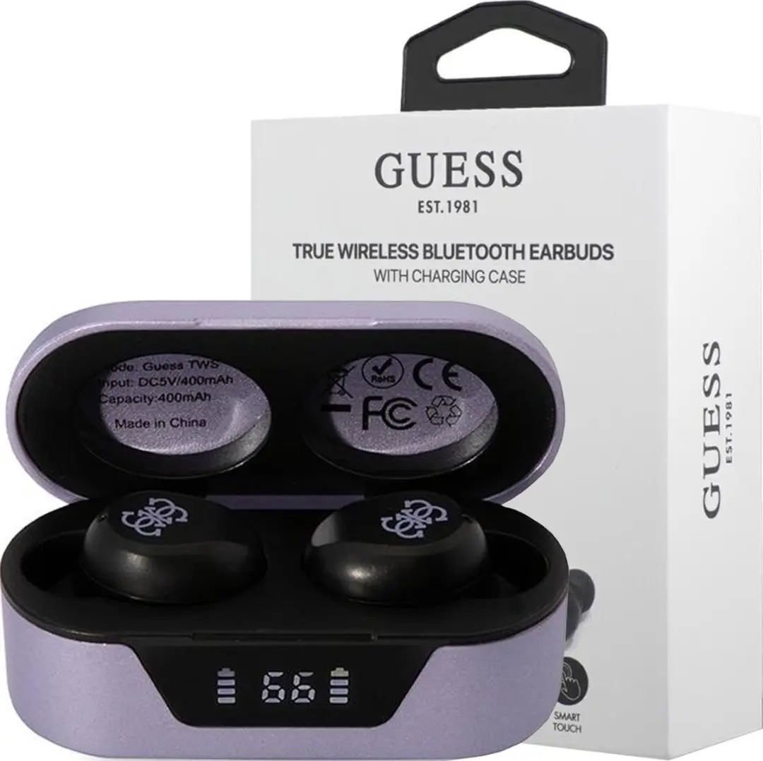 GUESS GUTWST31EU Bluetooth Hoofdtelefoon TWS - Paars