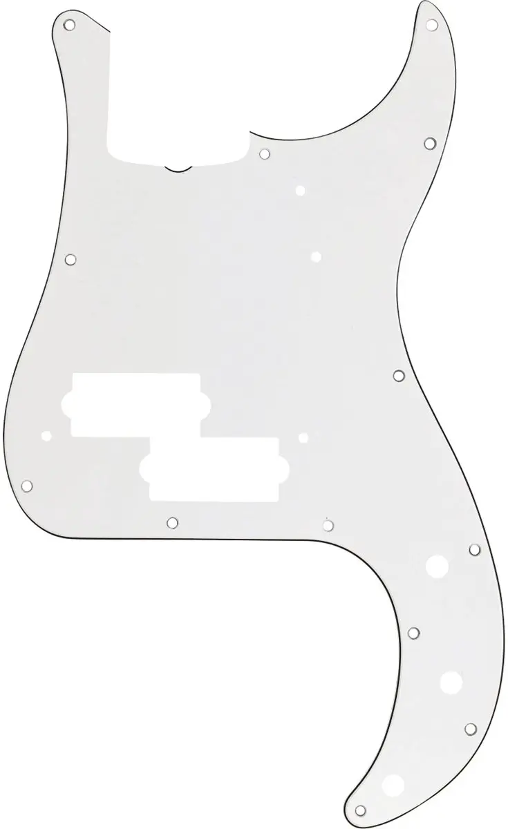 Fender '62 Precision Bas Pickguard - Wit 3-Ply