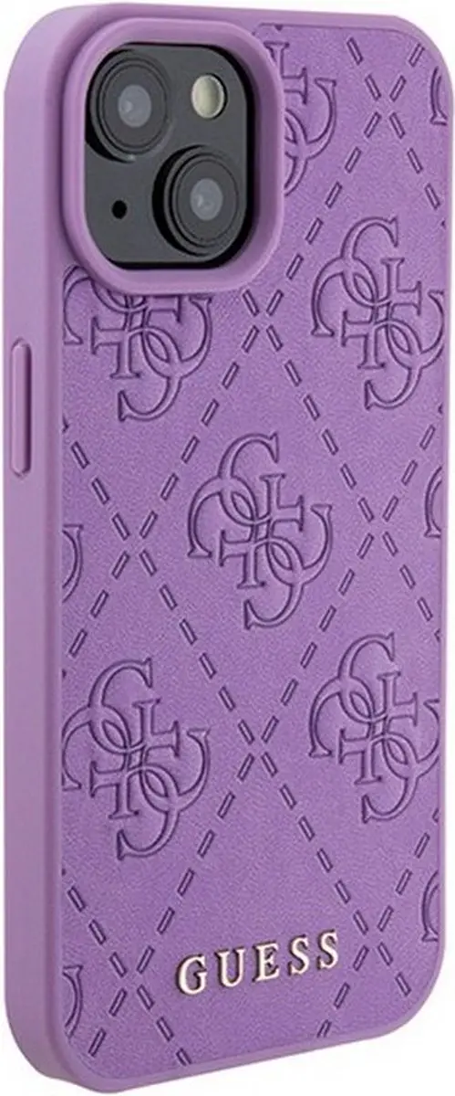 Guess 4G Stamped Hoesje - iPhone 15 - Paars