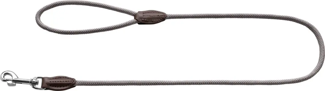 Hunter Looplijn Freestyle Nylon Hondenriem 110x1cm - Grijs