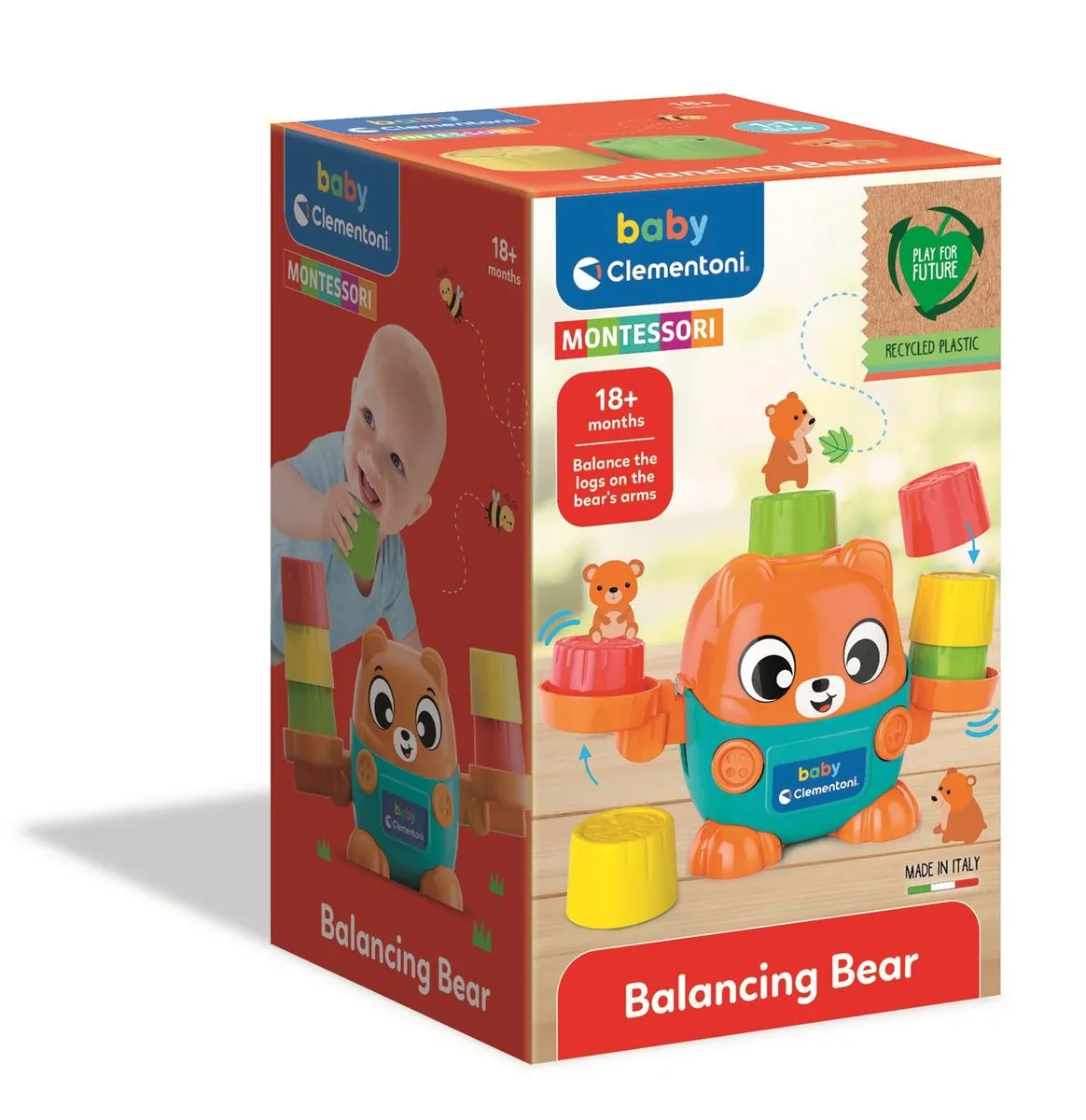 Clementoni Baby Balans Beer Weegschaal Speelset - Multicolor