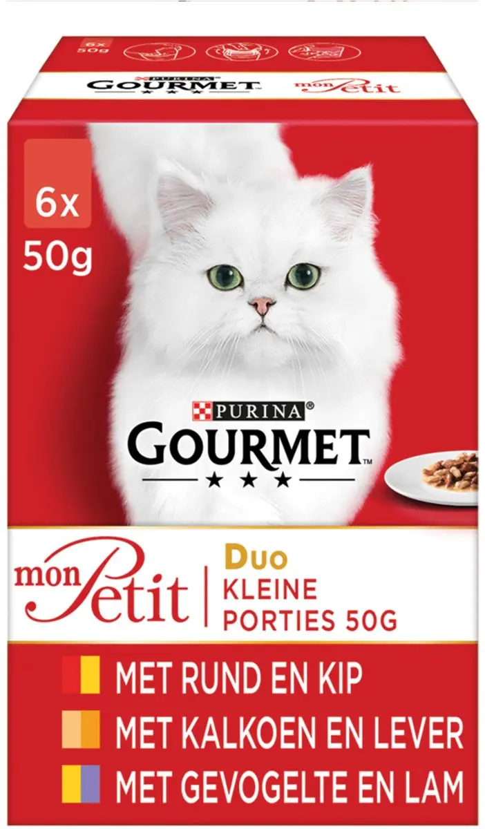 Gourmet Mon Petit Duo Vlees Kattenvoer