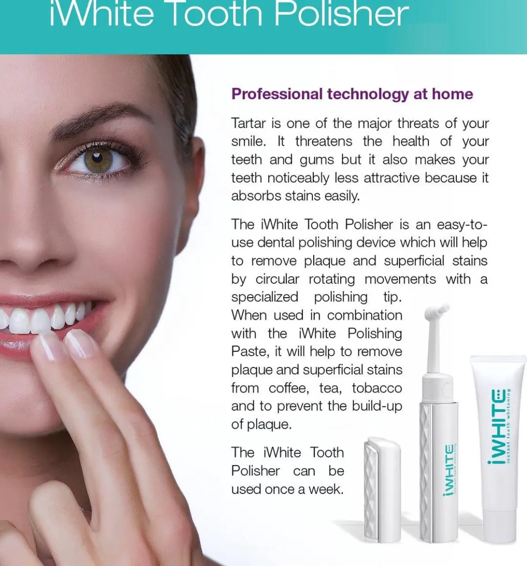 iWhite Tooth Polisher - 1 Snelheid