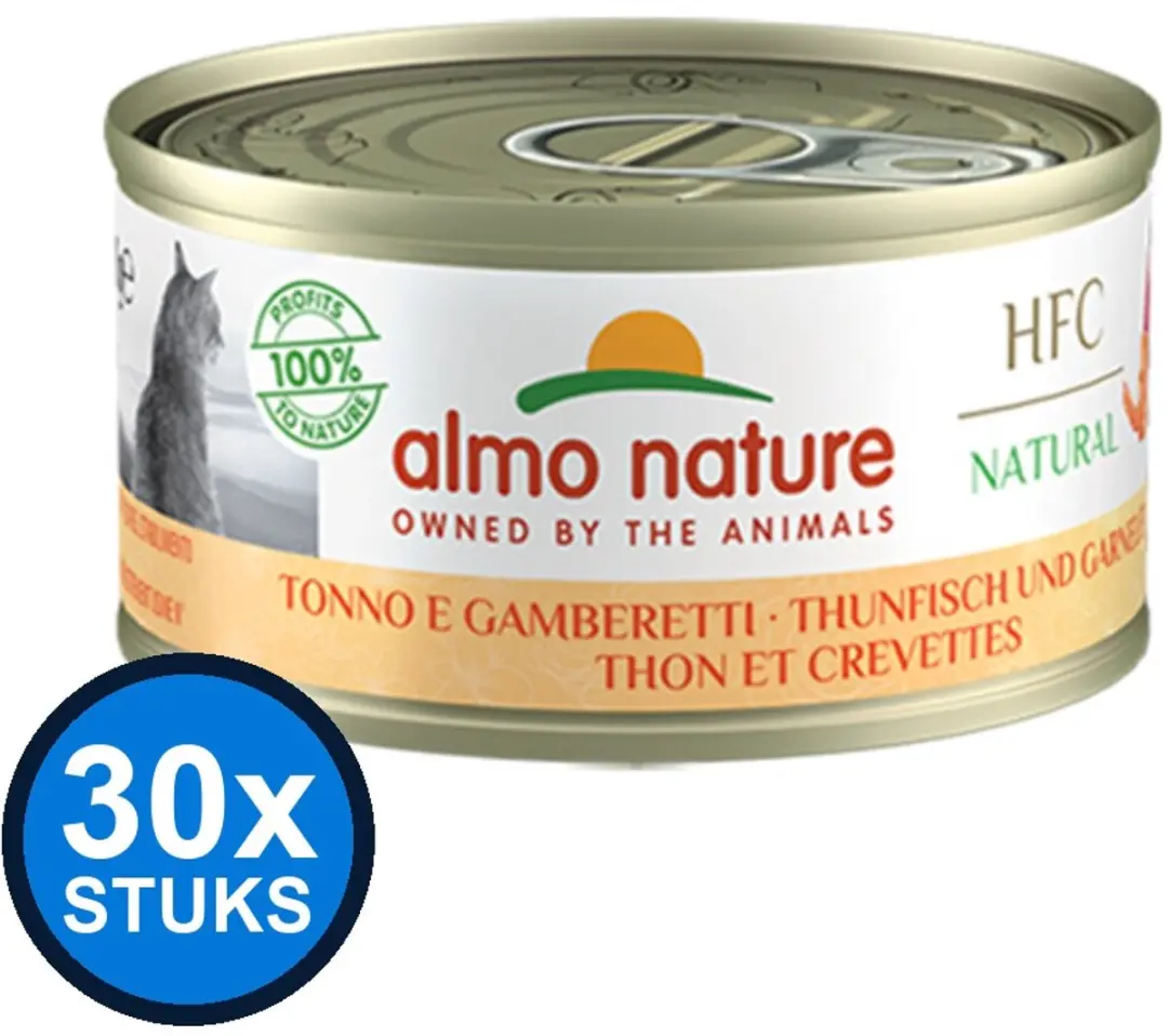 Almo Nature HFC Tonijn & Garnaal Natvoer Kattenvoer 70g