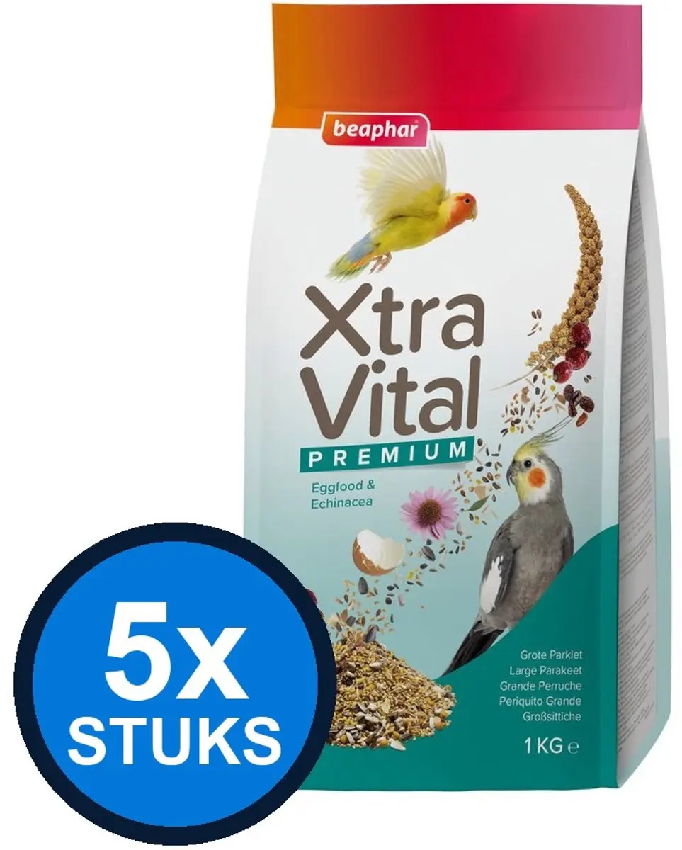 Beaphar XtraVital Vogelvoer Grote Parkiet 1kg