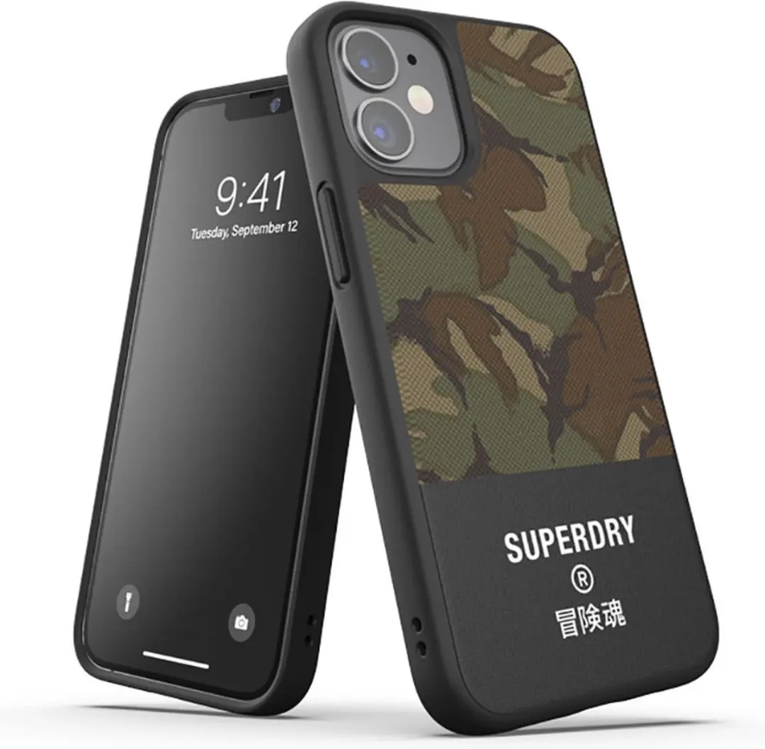 Superdry Apple iPhone 12 Mini Hoesje - Camouflage Green