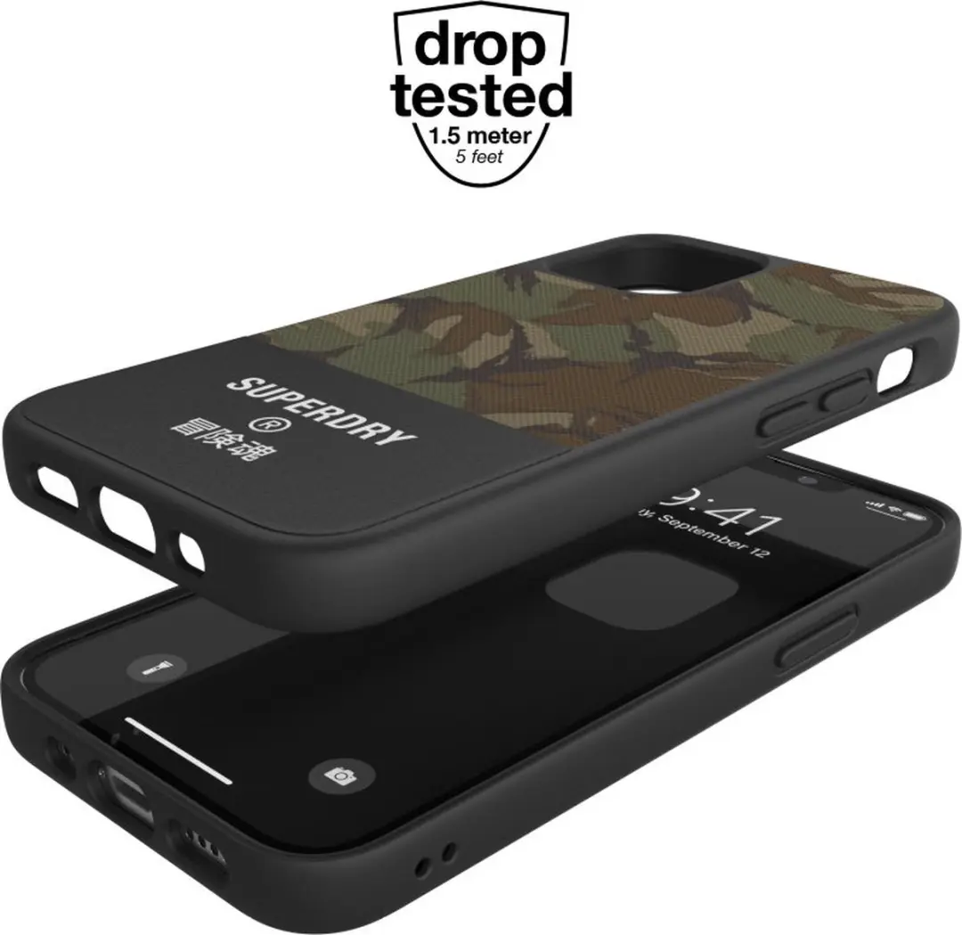 Superdry Apple iPhone 12 Mini Hoesje - Camouflage Green