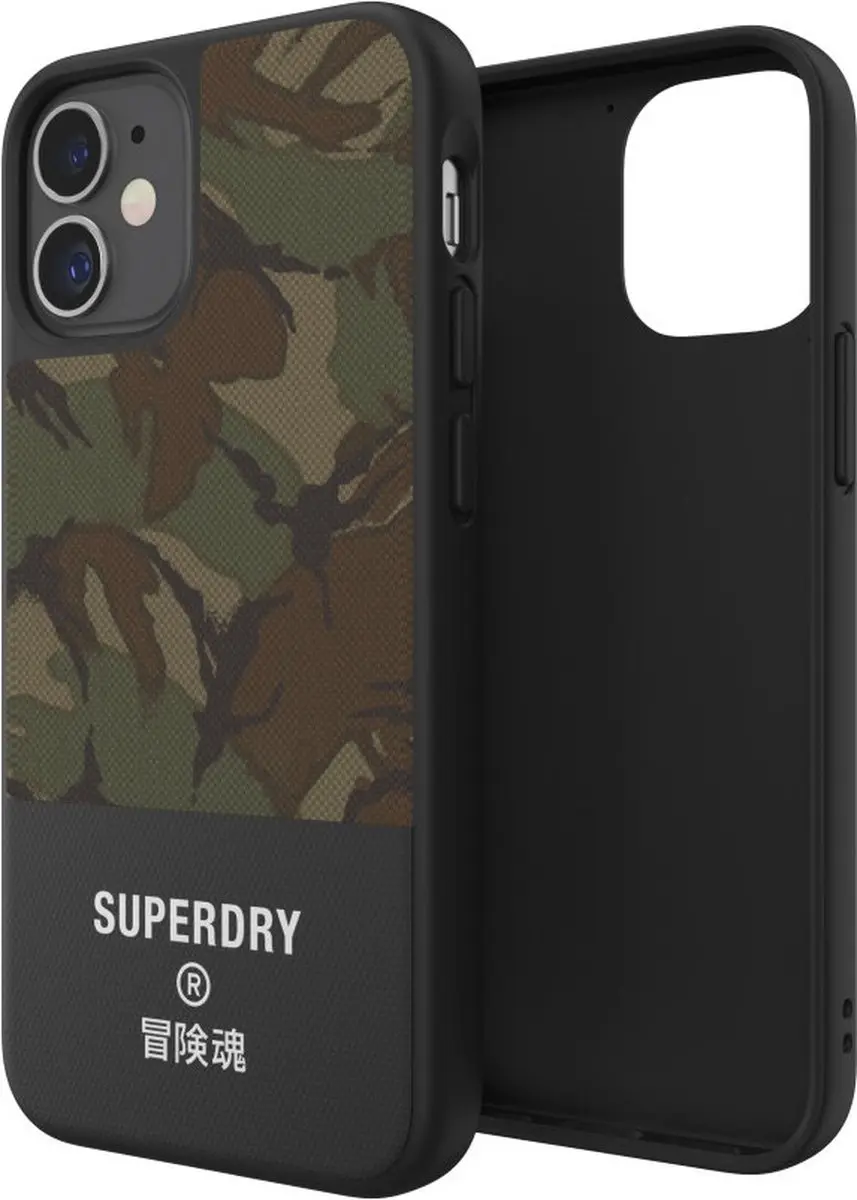Superdry Apple iPhone 12 Mini Hoesje - Camouflage Green