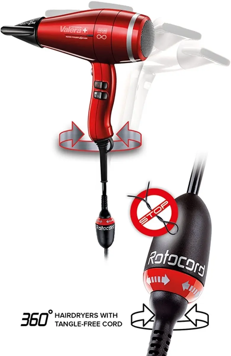 Valera SWISS 4EVER SP4 D RC Föhn 2400W - 6 standen - Rood