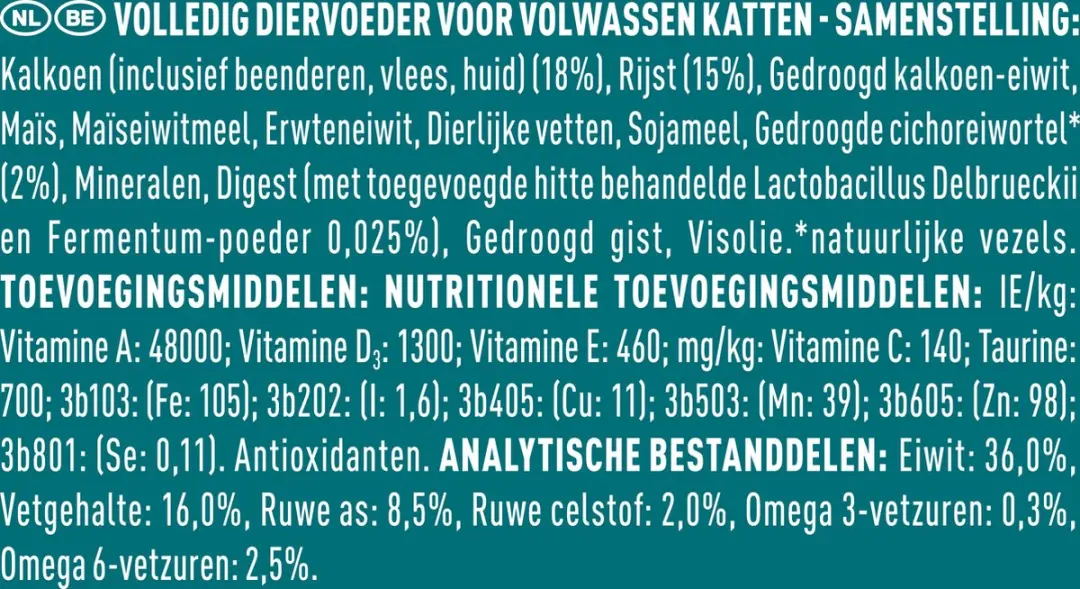 Purina ONE Adult Sensitive Kattenbrokjes Kalkoen 7,5 kg