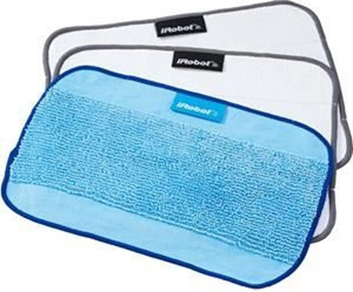 iRobot Braava 4409705 Microvezeldoeken - 3 Stuks - Wit/Blauw - afbeelding 2 van 2