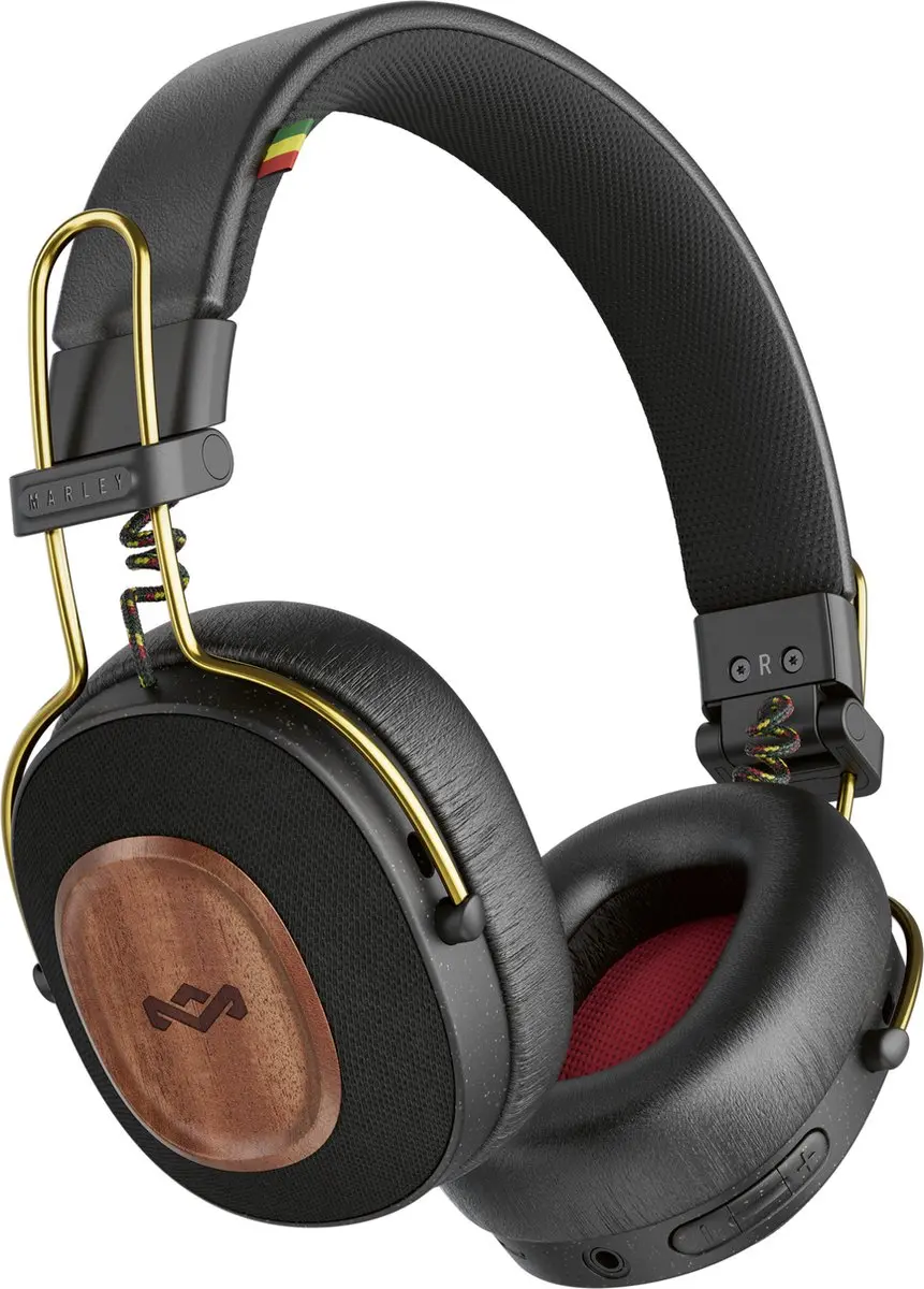 House of Marley Positive Vibration Riddim EM-JH135-RA Bluetooth Koptelefoon