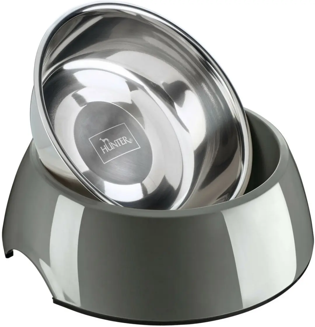 Hunter Voerbak Drinkbak Grijs 350ml