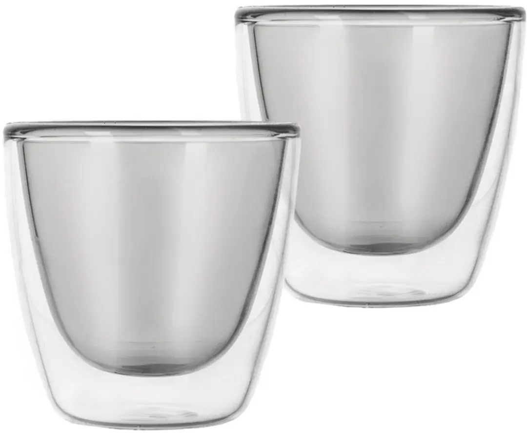 Orion Double Collectie Thermische Glazen 90ml - Set van 2 - Zwart