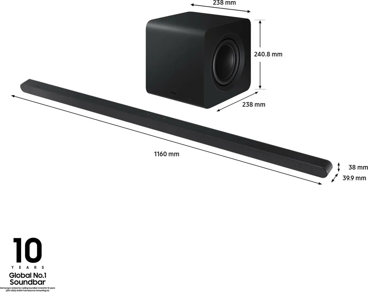 Samsung HW-S800D Soundbar - Zwart - afbeelding 5 van 6