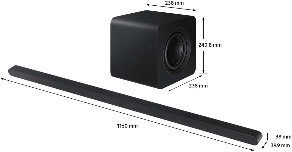 Samsung HW-S800D Soundbar - Zwart - afbeelding 4 van 6