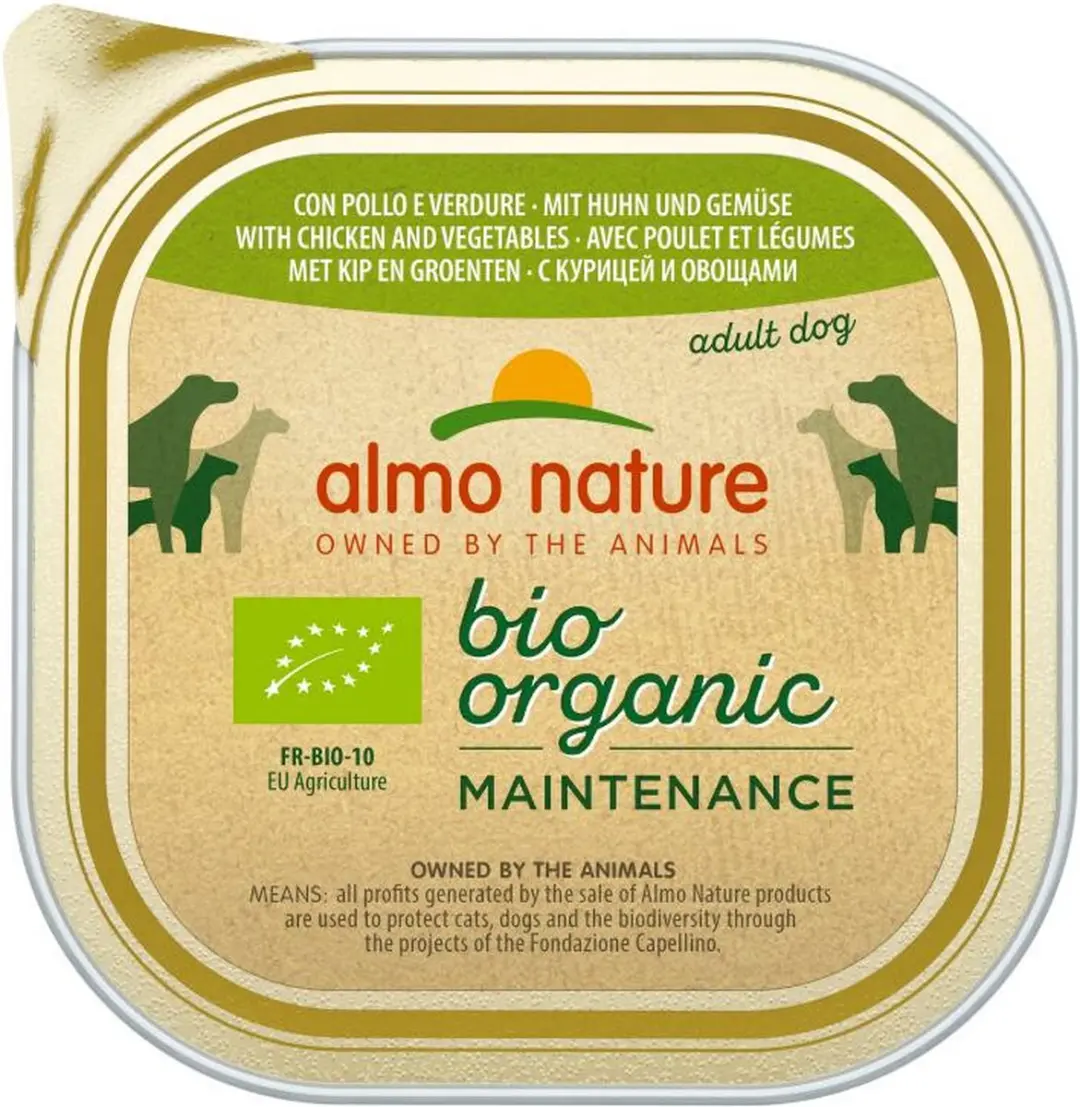 Almo Nature Bio Organic Maintenance Hondenvoer Kip & Groenten 300g