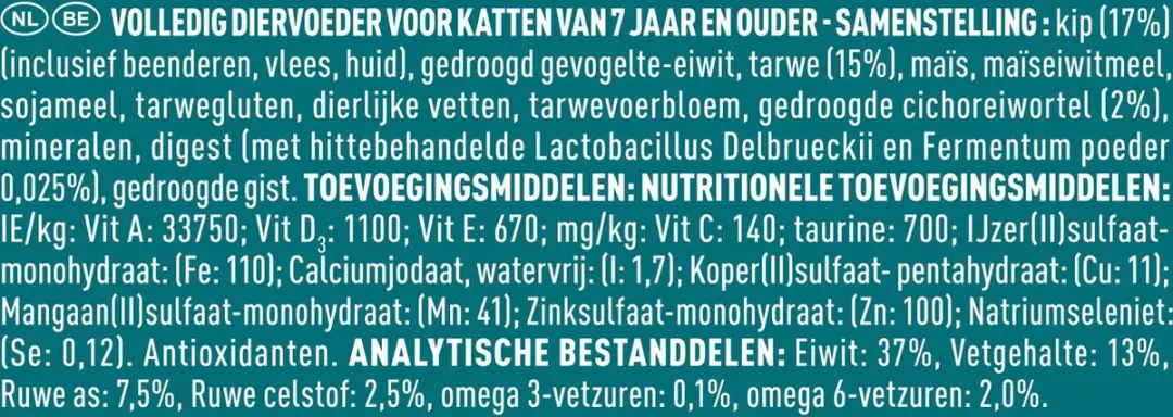 Purina ONE Senior Kattenbrokjes Kip & Volkoren 12kg
