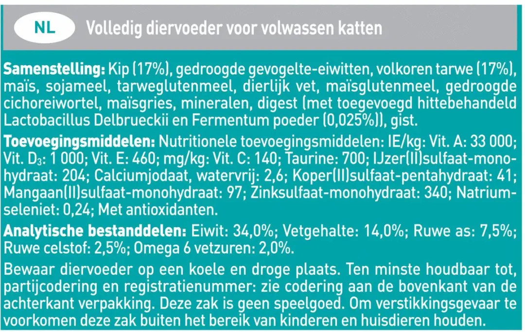Purina ONE Adult Kip & Volkoren 1,5kg