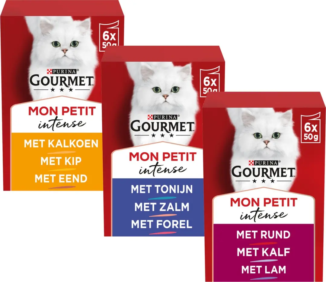 Gourmet Mon Petit Maaltijdzakje Rund/Kalf/Lam 12x50g