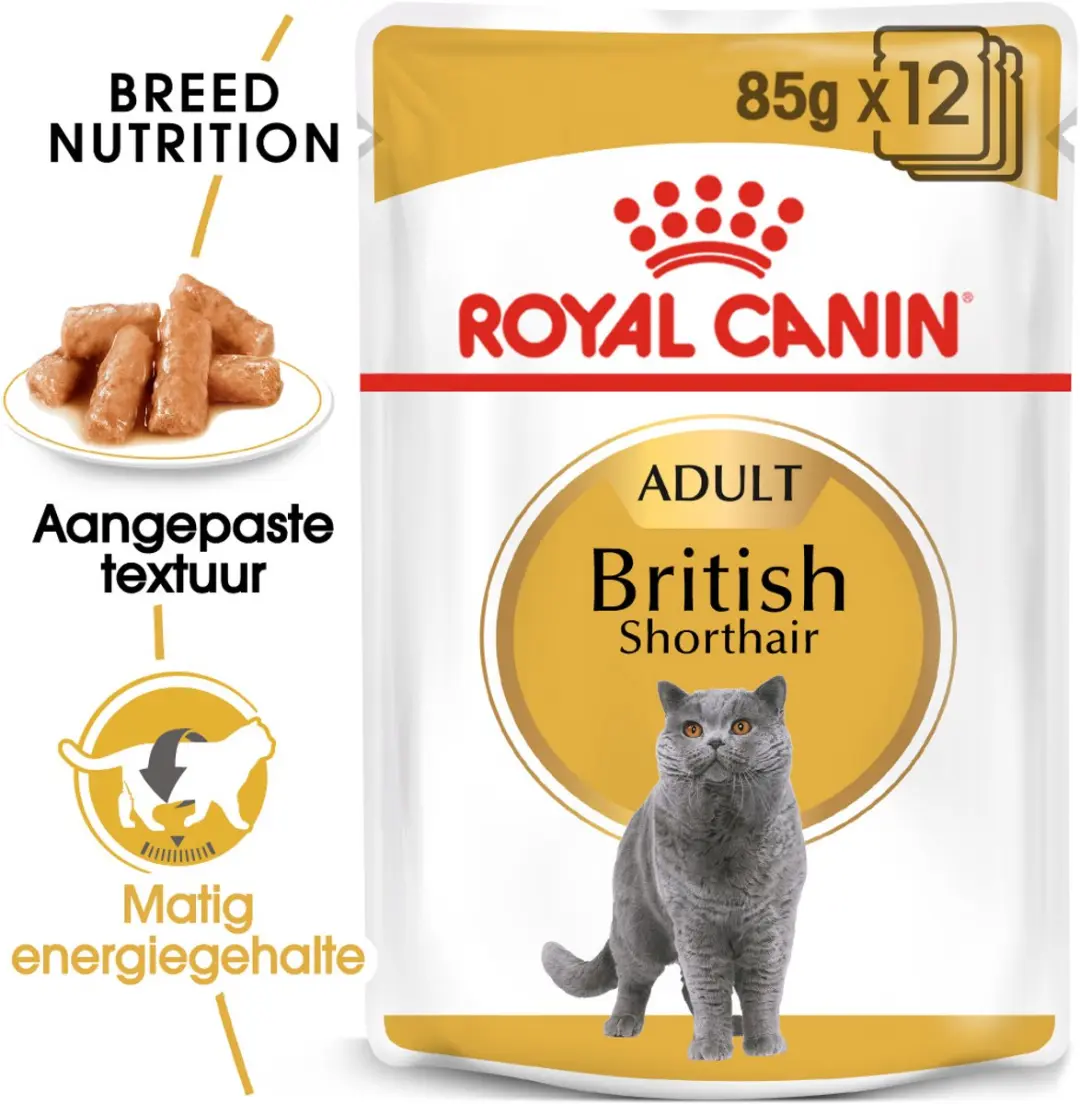 Royal Canin Feline British Shorthair Adult Pouch - 12x85g