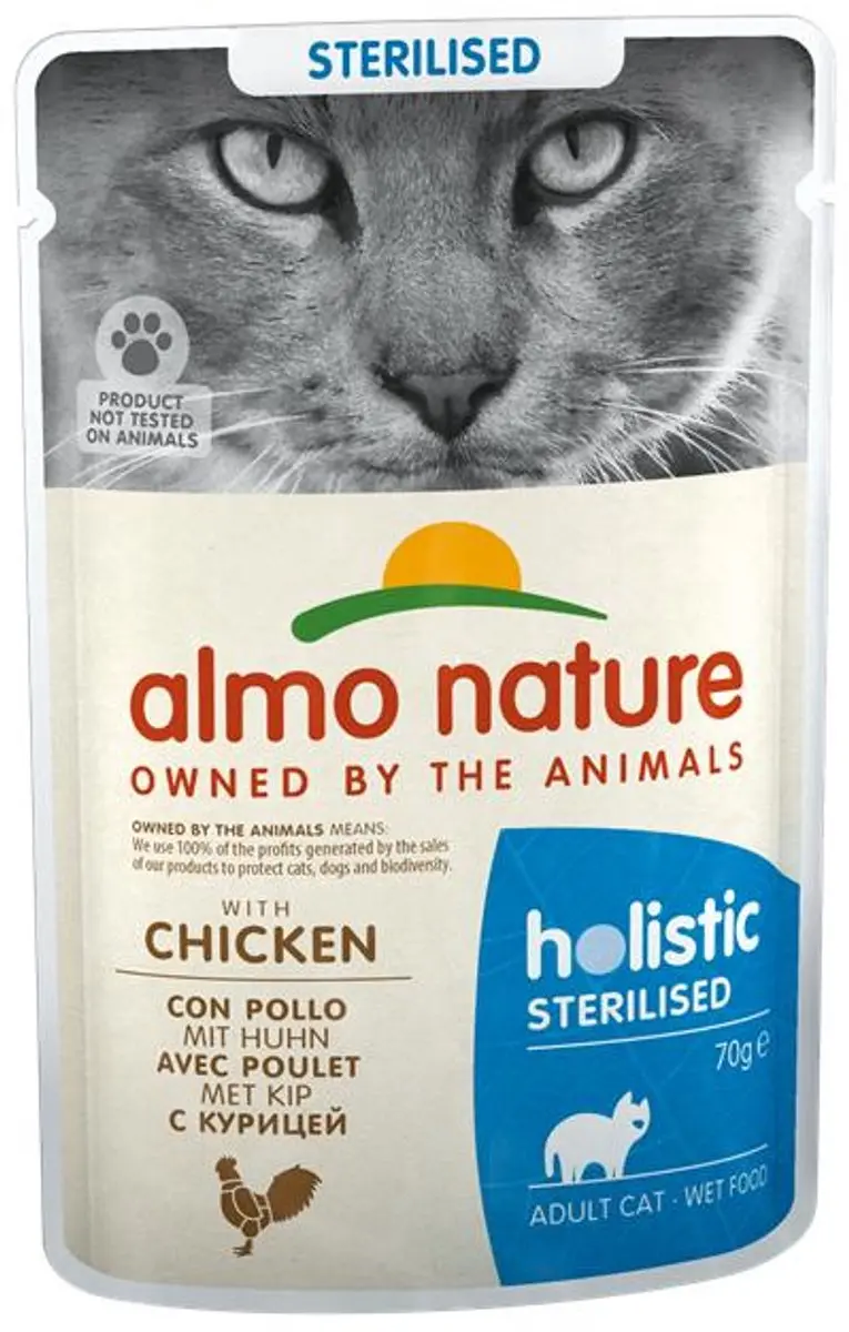Almo Nature Kat Gesteriliseerd Kabeljauw 30x70g
