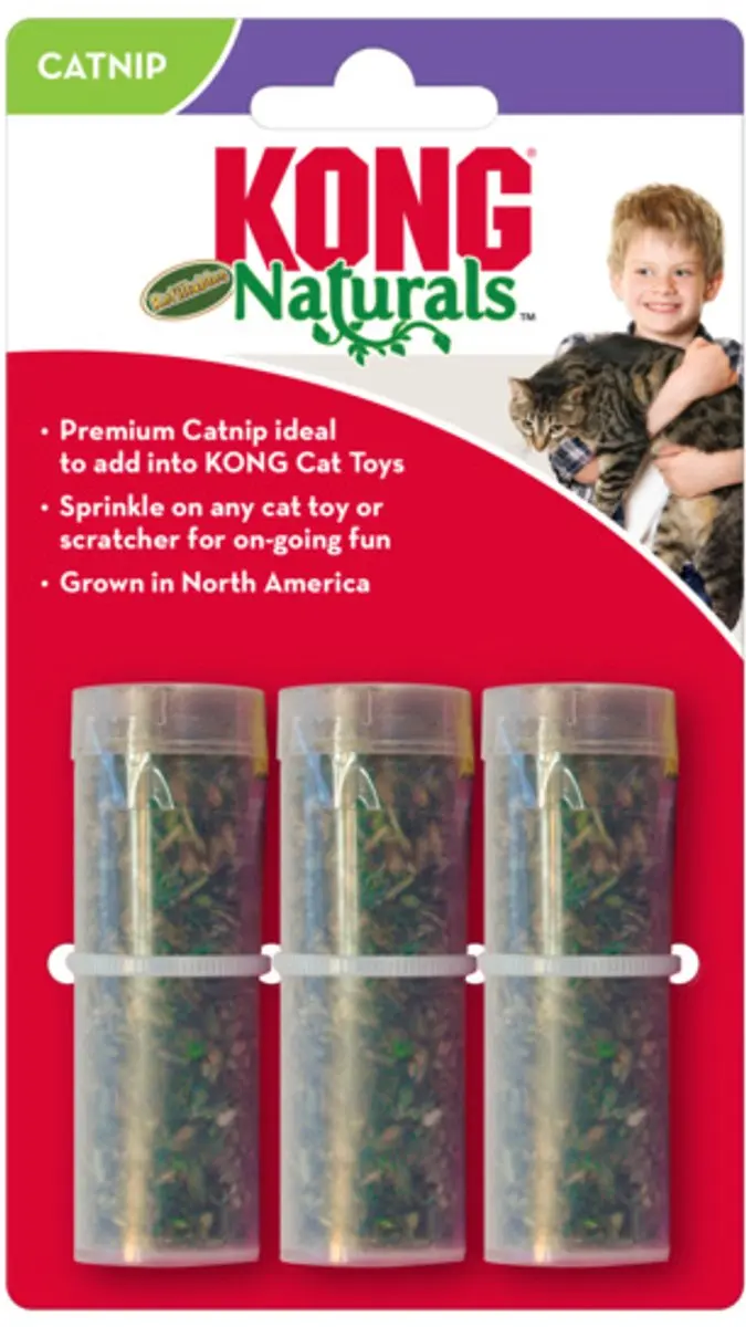 KONG Naturels Kattenkruid Hervulbare Buisjes - 3 Stuks - afbeelding 6 van 6