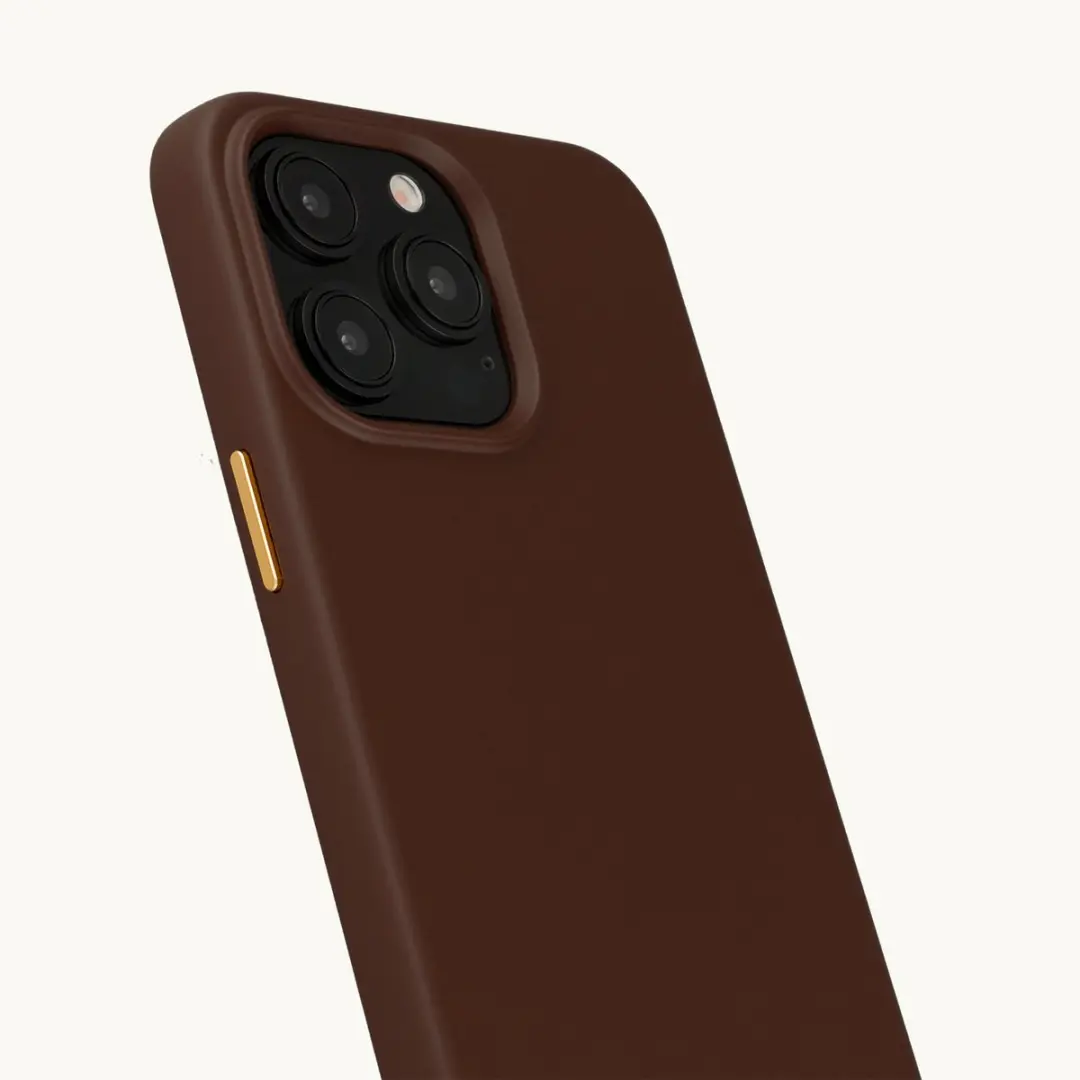 Selencia Hoesje iPhone 15 Pro Max Rivièra Choco Brown - MagSafe