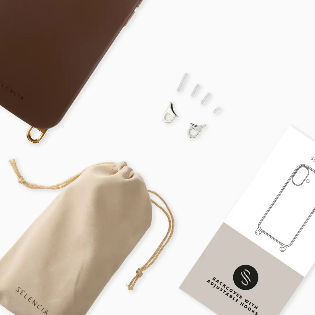 Selencia Hoesje iPhone 15 Pro Max Rivièra Choco Brown - MagSafe