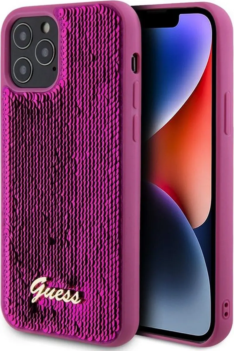 GUESS Sequins Back Case Magenta
