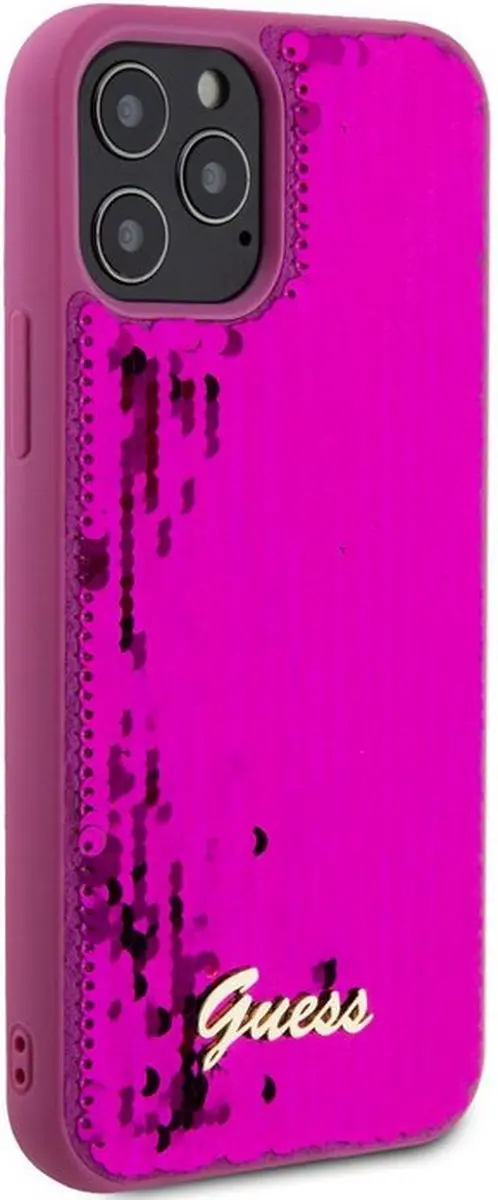 GUESS Sequins Back Case Magenta - iPhone 12/12 Pro
