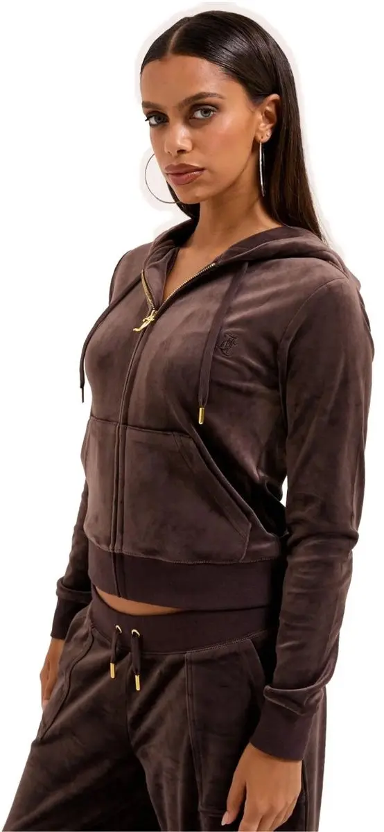 Juicy Couture Robertson Hoodie - Maat XL - Gold