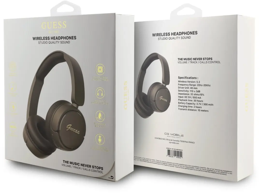 GUESS BHV6 On-Ear Hoofdtelefoon - Bruin