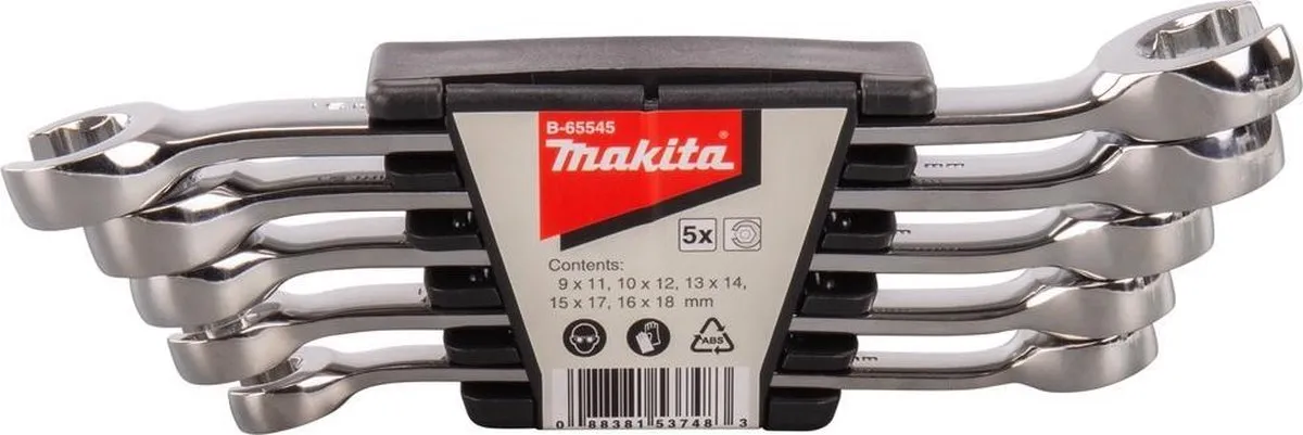 Makita B-65545 Ringsleutelset 5-delig
