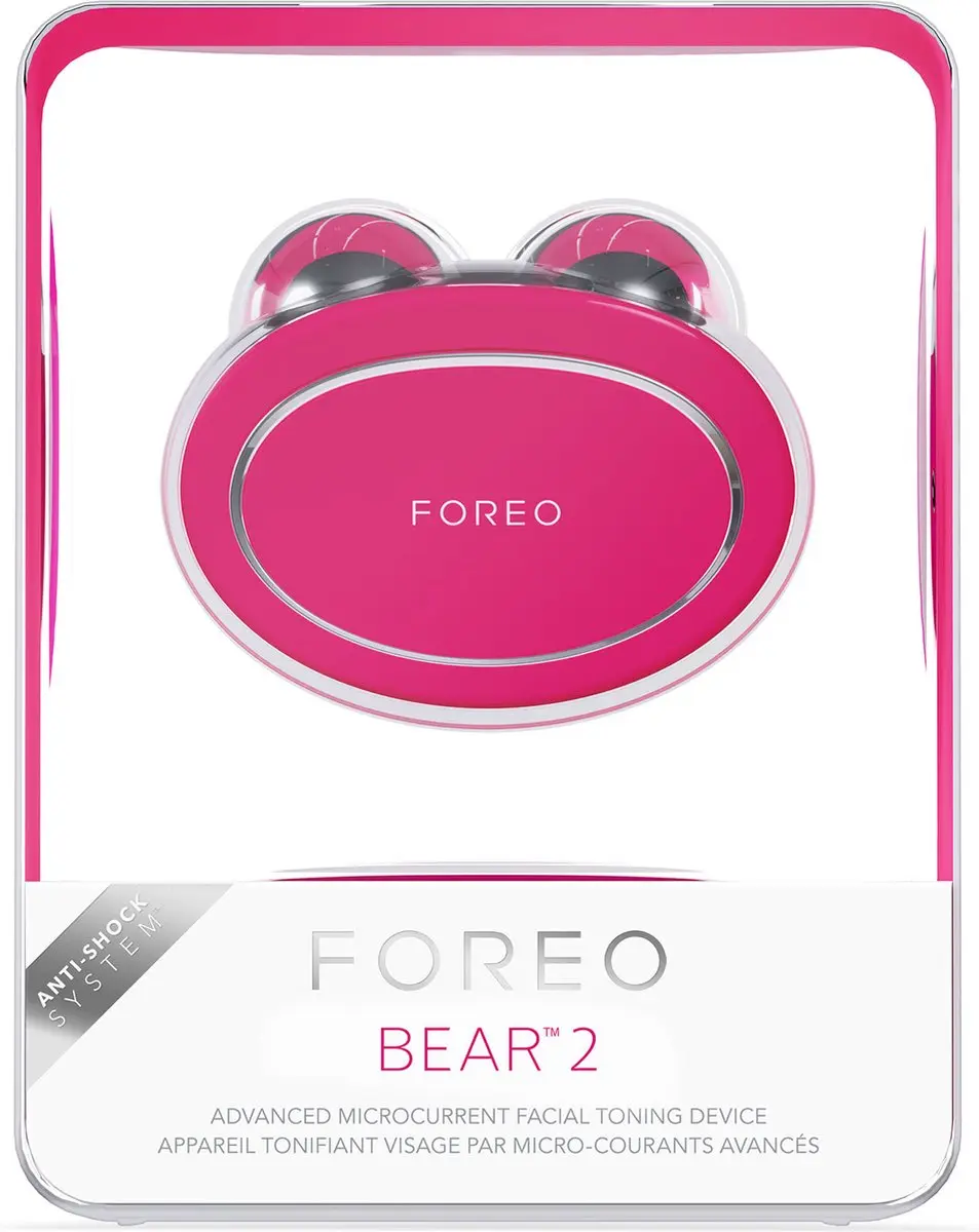 FOREO BEAR 2 Microcurrent Apparaat - 4 Stromen & 10 Niveaus - Fuchsia - afbeelding 6 van 6