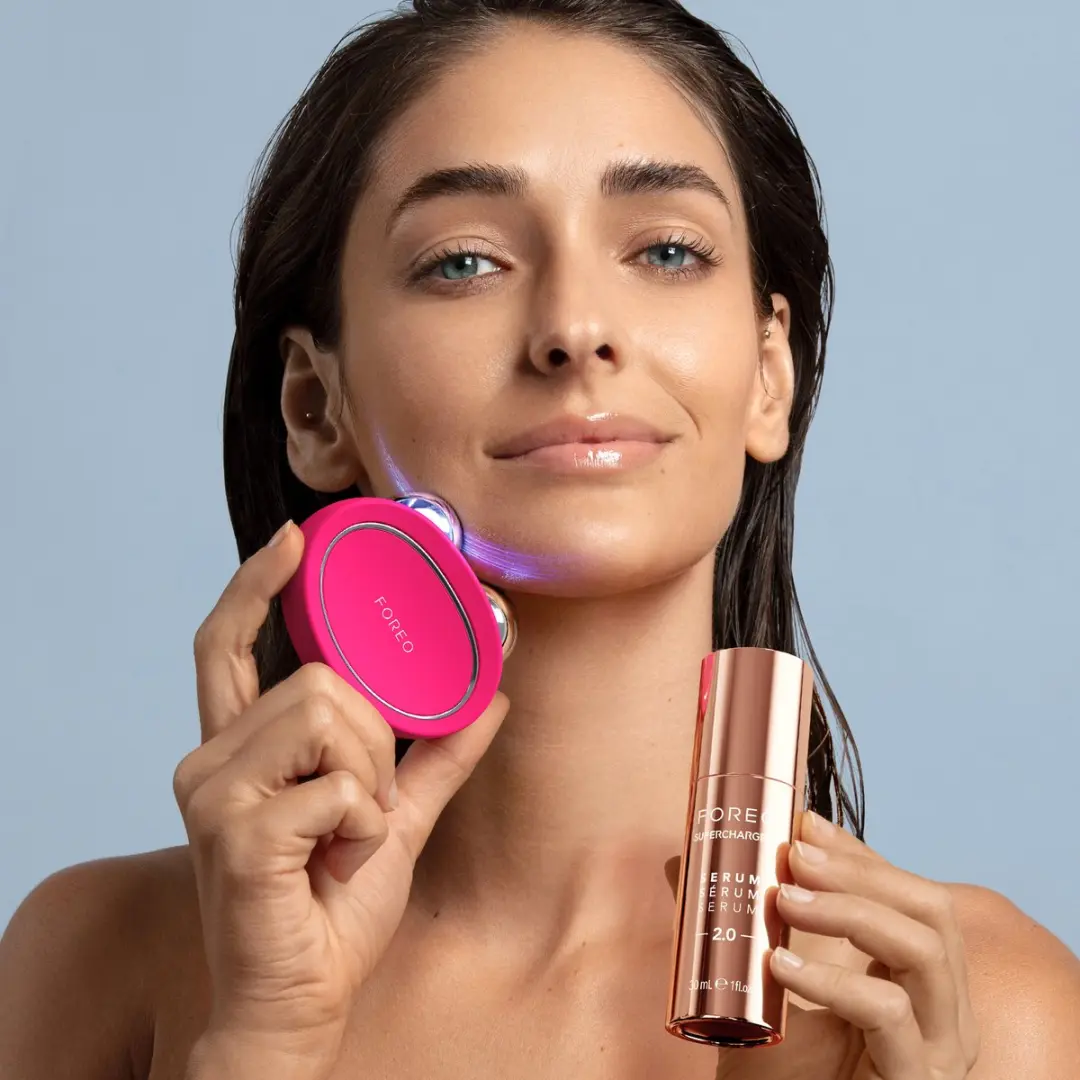 FOREO BEAR 2 Microcurrent Apparaat - 4 Stromen & 10 Niveaus - Fuchsia