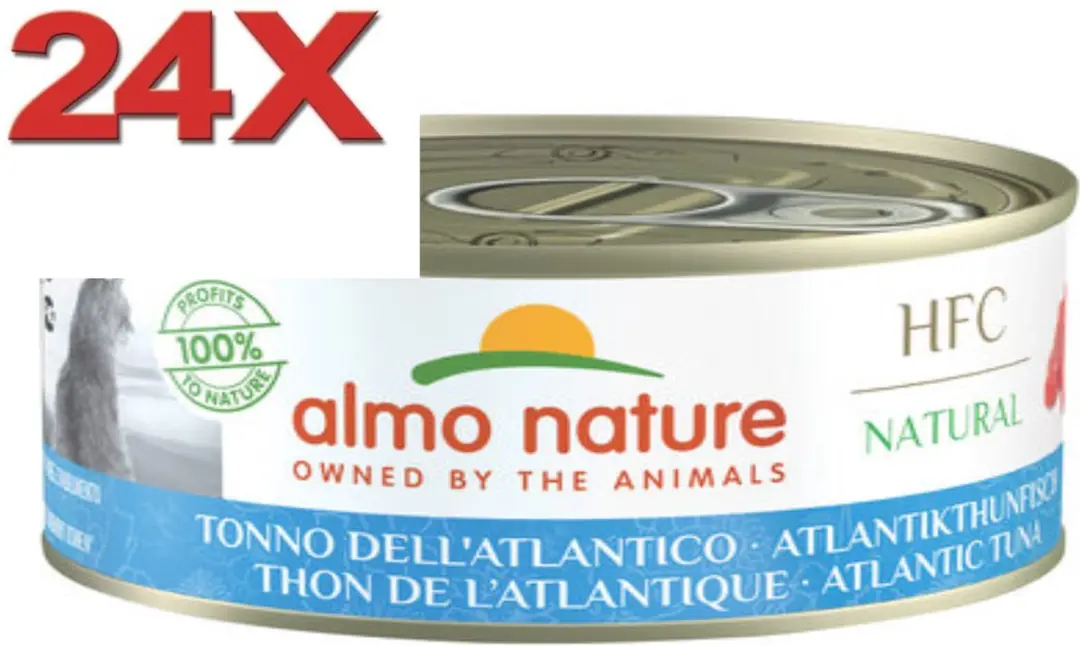 Almo Nature Atlantische Oceaan Tonijn Kattenvoer 24x150g
