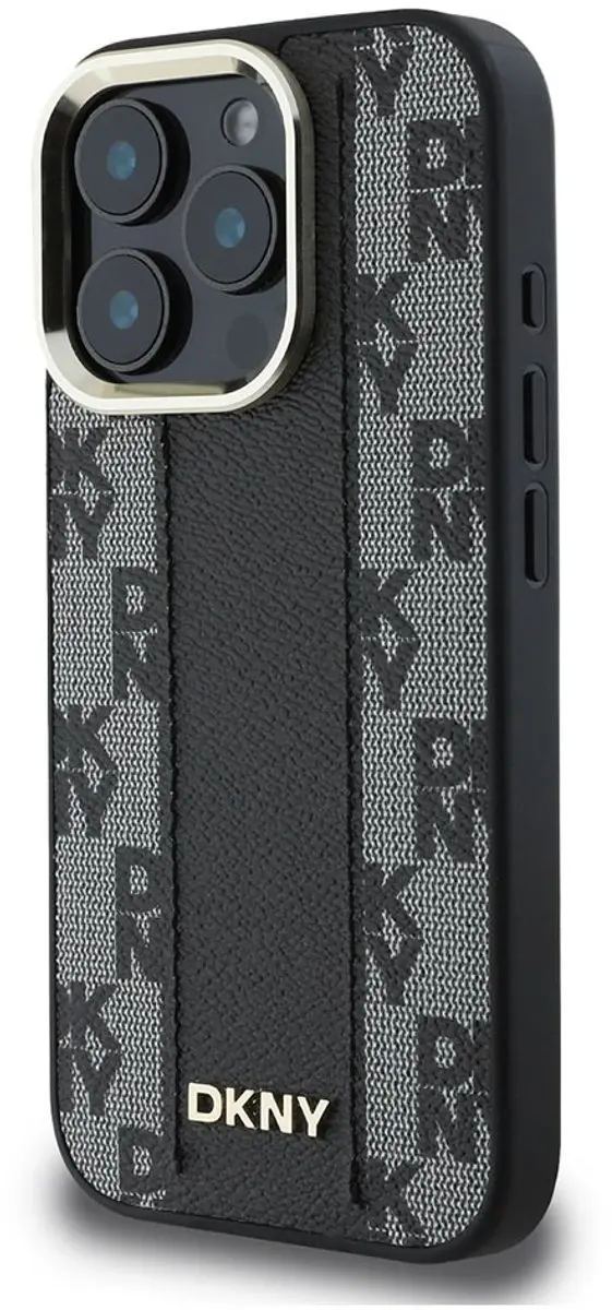 DKNY Hoesje iPhone 16 Pro Max MagSafe - Ruitjespatroon Zwart - DKHMP16XPCPVSLK