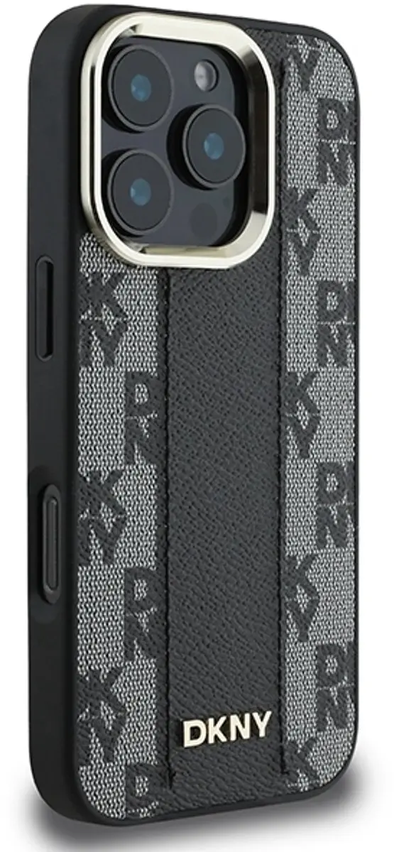 DKNY Hoesje iPhone 16 Pro Max MagSafe - Ruitjespatroon Zwart - DKHMP16XPCPVSLK