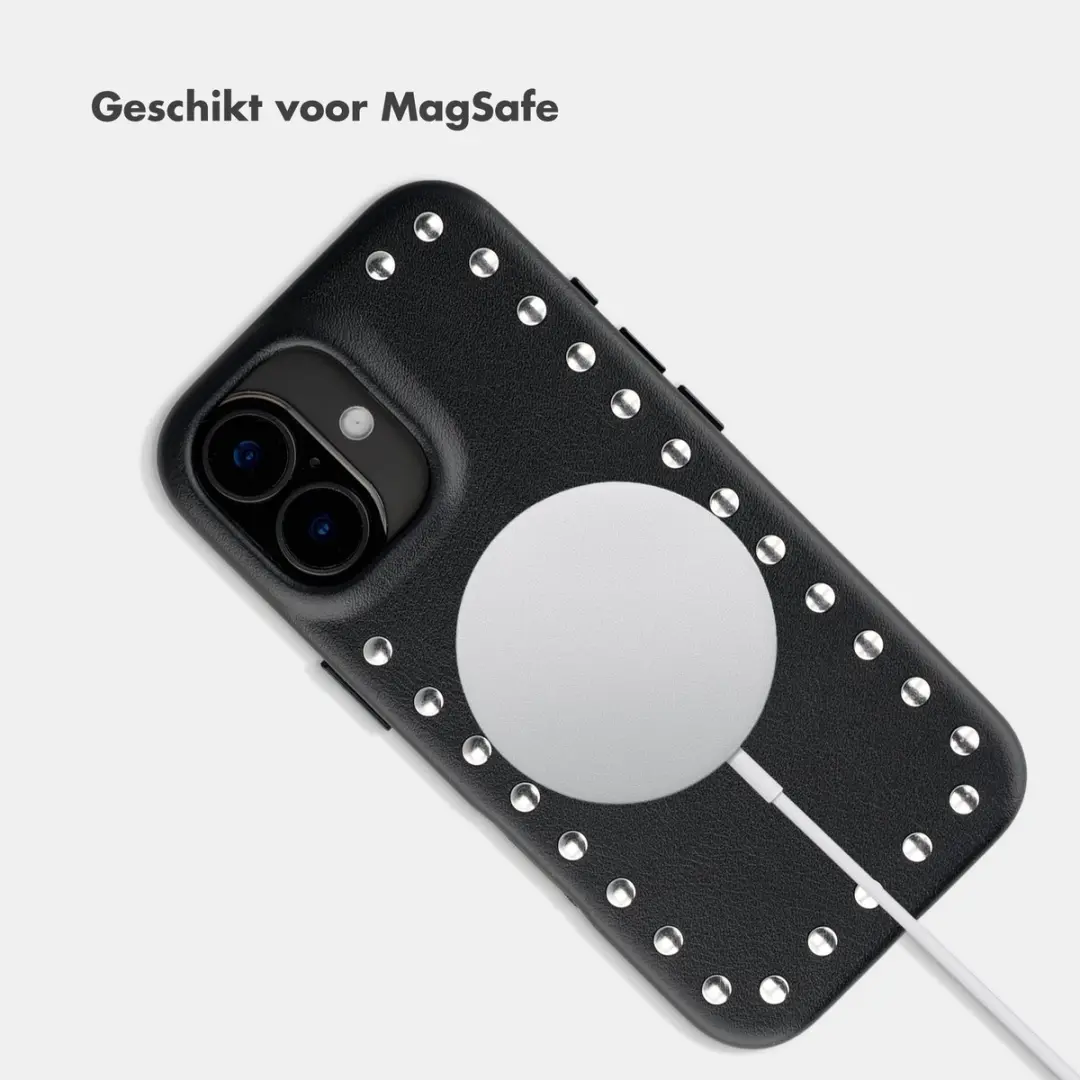 Selencia iPhone 16 MagSafe Hoesje - Velvet Black