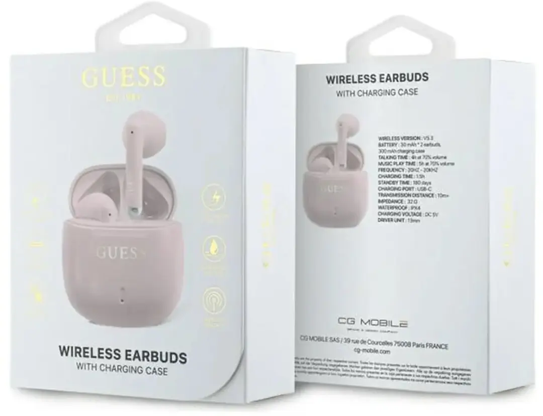 GUESS GUTWSJ14ESGP True Wireless Oordopjes - Roze - afbeelding 6 van 6