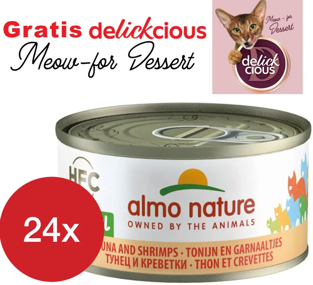 Almo Nature Tonijn & Garnaaltjes 24x70g