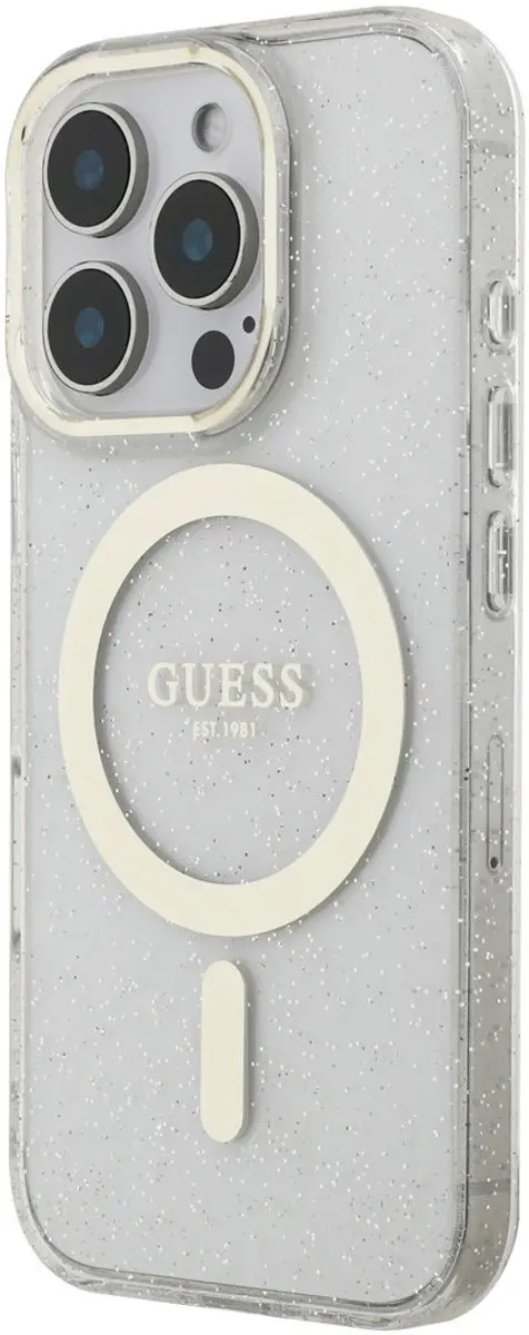 GUESS Telefoonhoesje iPhone 16 Pro 3666339456184 - Transparant
