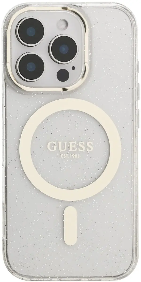 GUESS Telefoonhoesje iPhone 16 Pro 3666339456184 - Transparant