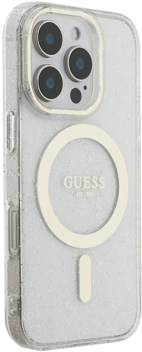 GUESS Telefoonhoesje iPhone 16 Pro 3666339456184 - Transparant