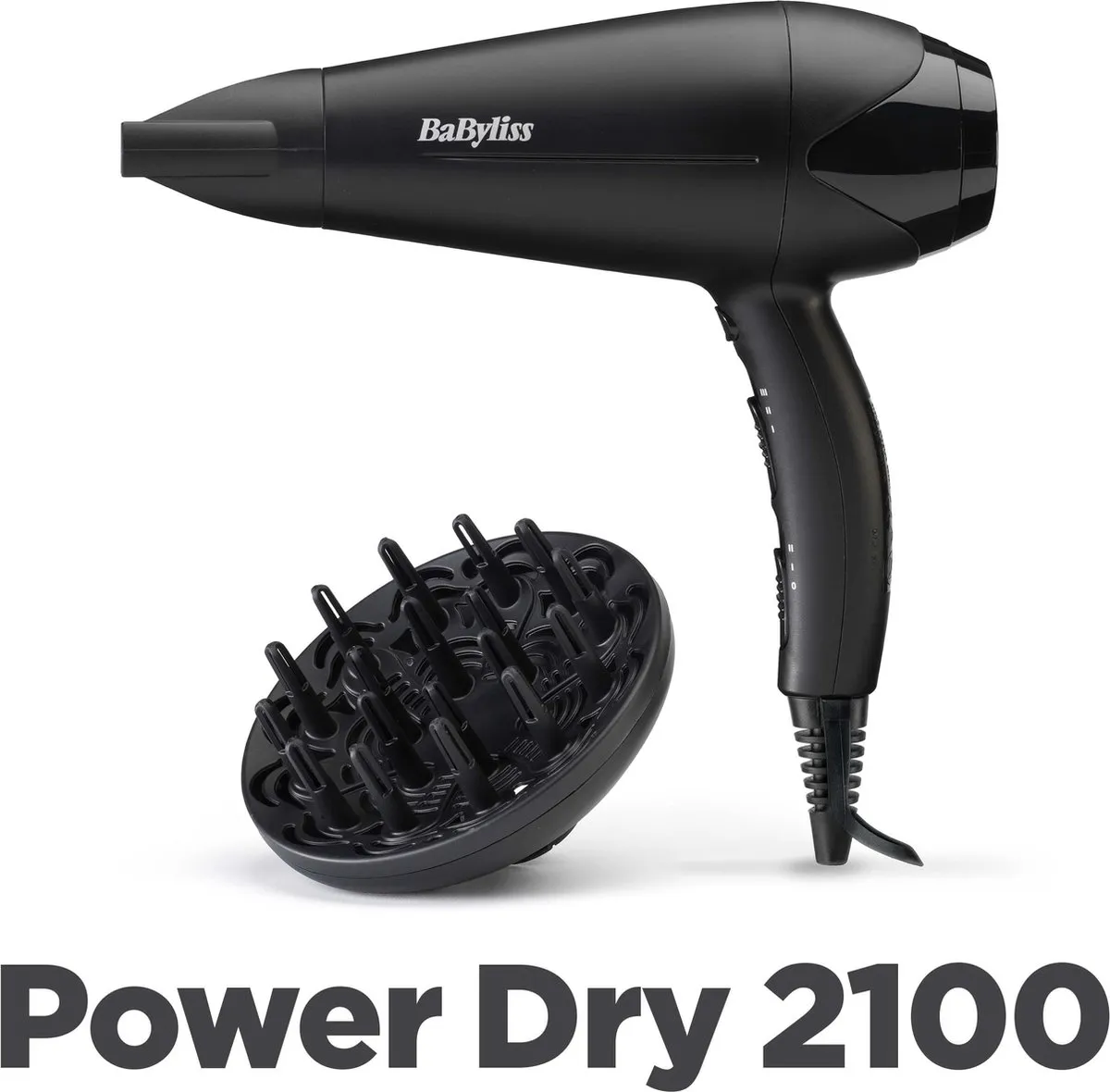 BaByliss Power Dry D563DE Föhn - 2100W - Zwart