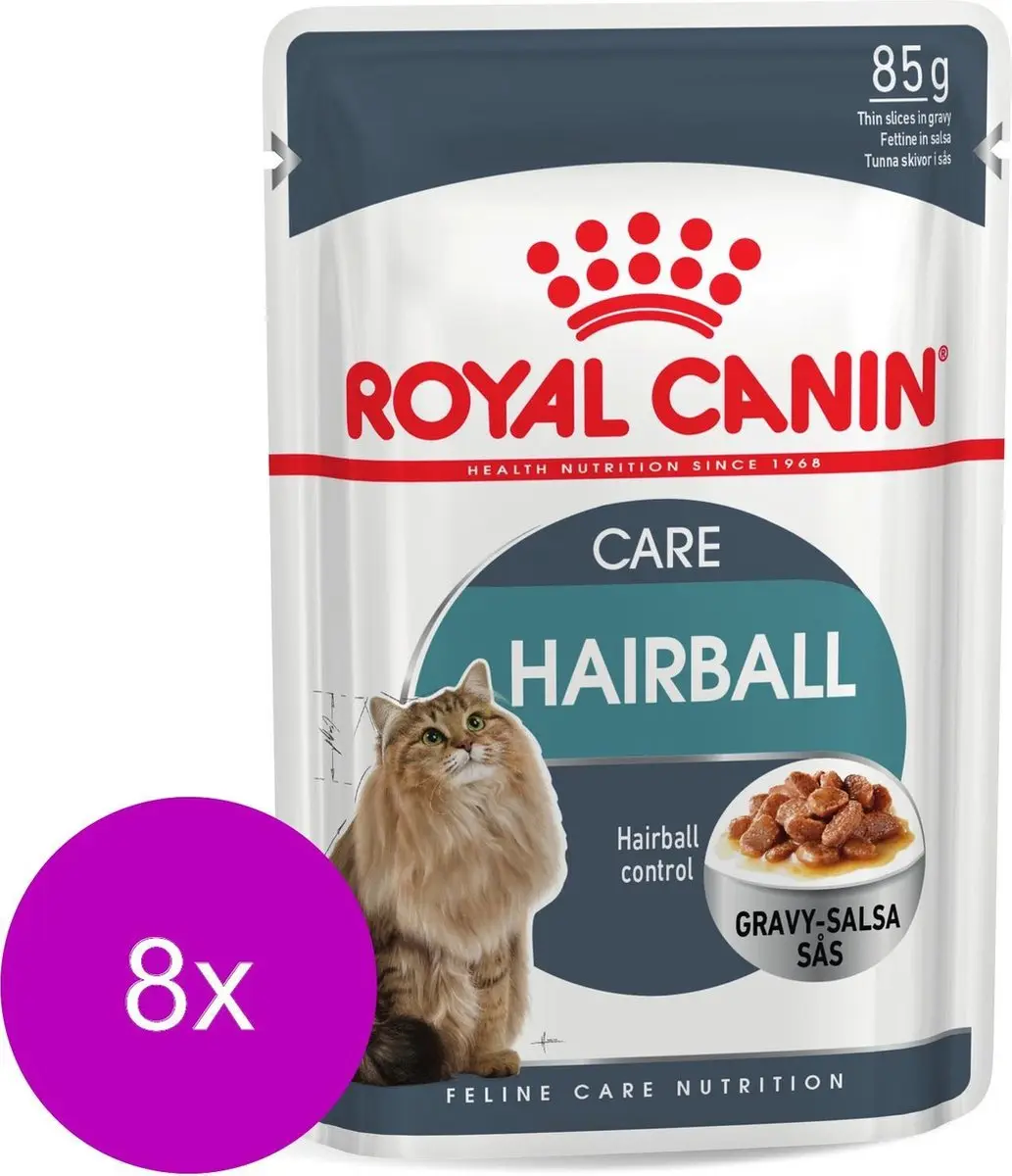 Royal Canin Hairball Care In Gravy Kattenvoer - 8x12x85g