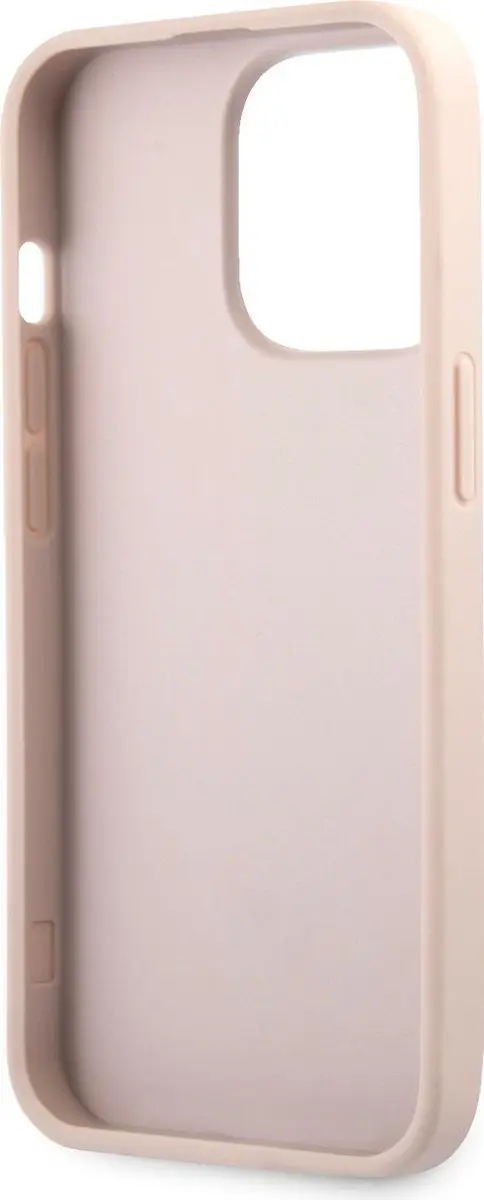 GUESS Gouden Logo Backcase iPhone 13 Pro Max - Roze